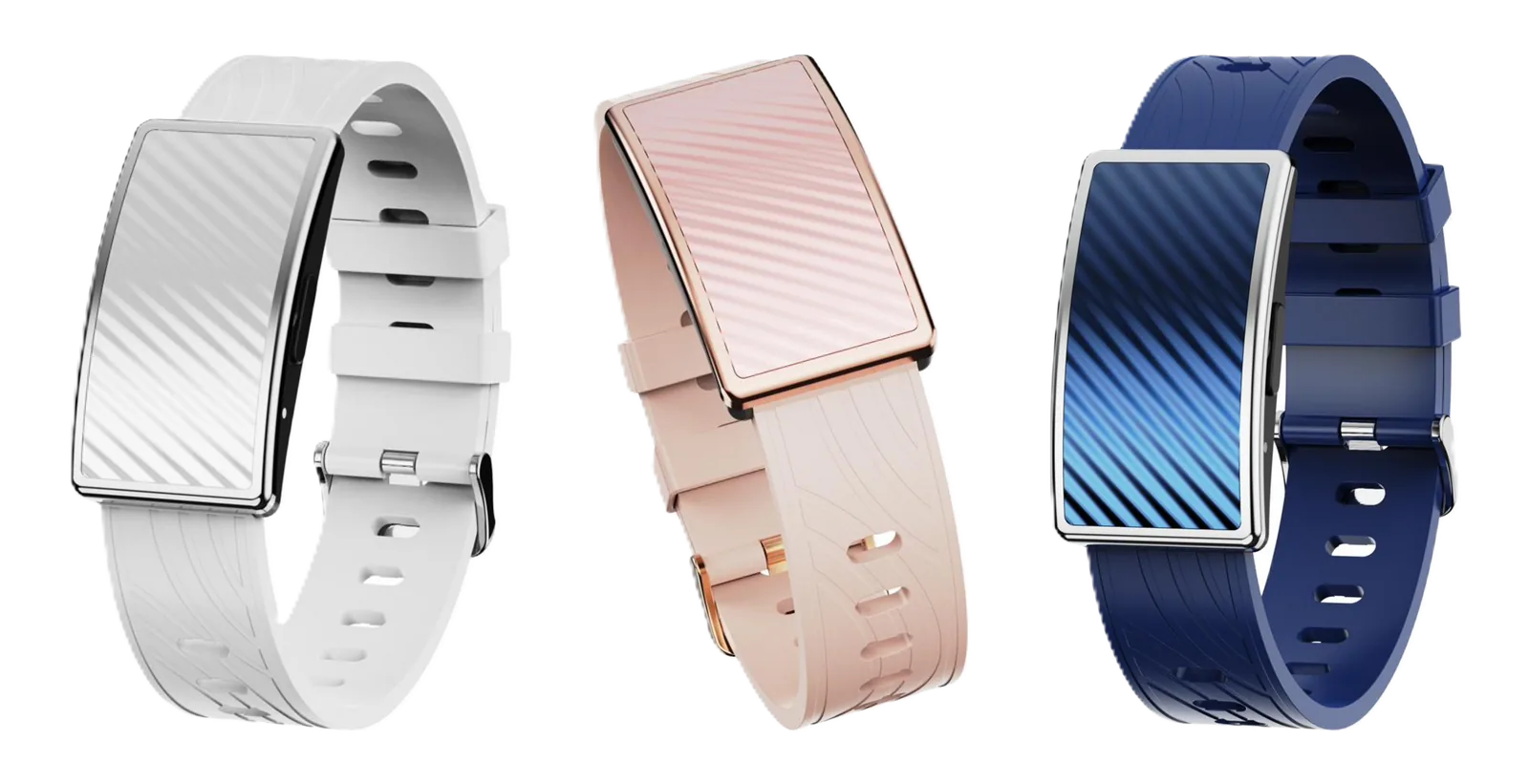 The NUIRA Band in white, pink and blue